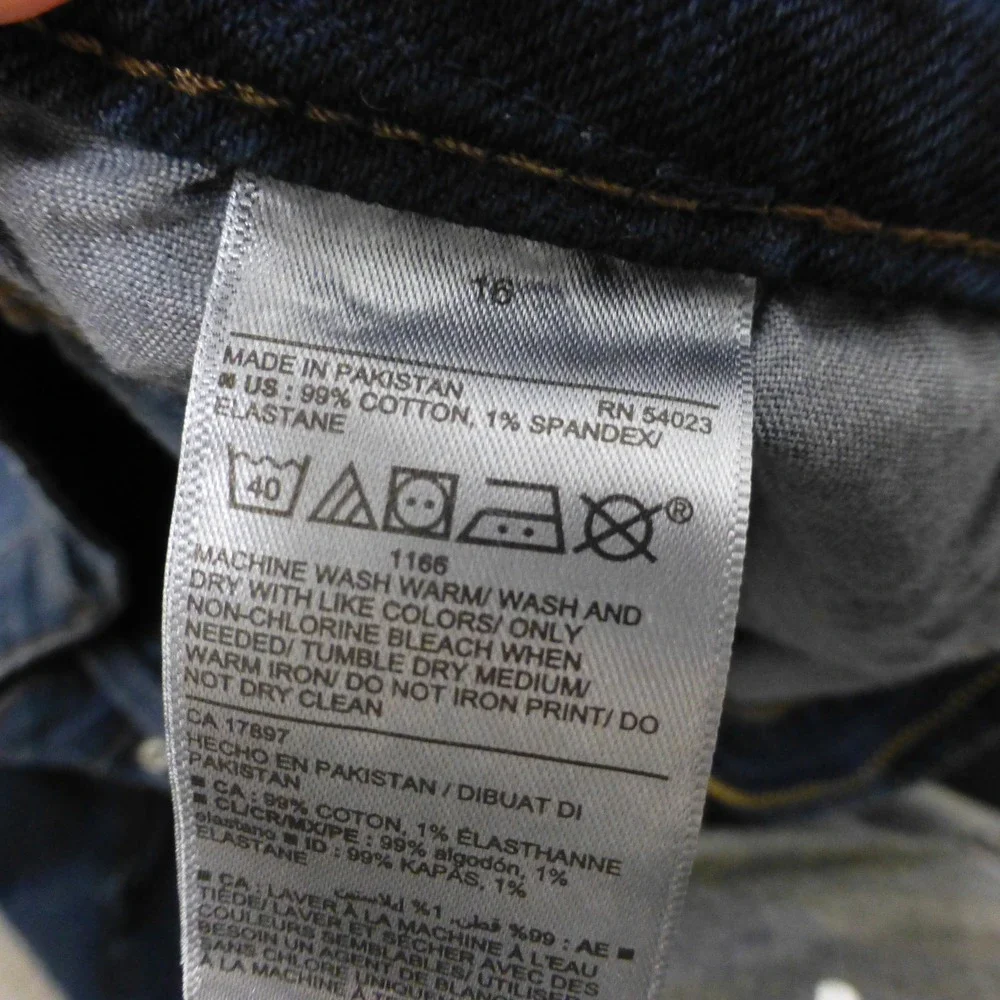 Old Navy Jeans Womens 16 OG Straight High Rise Dark Wash Secret Slim Pockets NEW